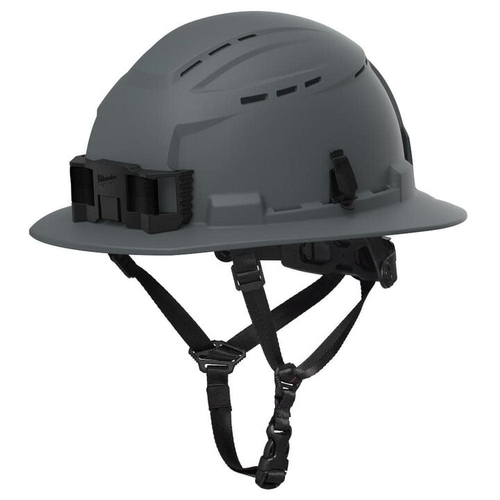 Milwaukee BOLT Full Brim Vented Safety Helmet  Type 2, Class C, Gray