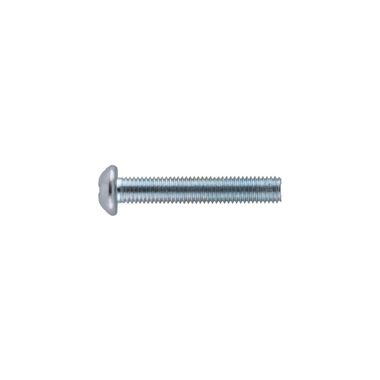 Hillman #10-32 x 3in Zinc Round Head Combination Machine Screw 100pk, large image number 1