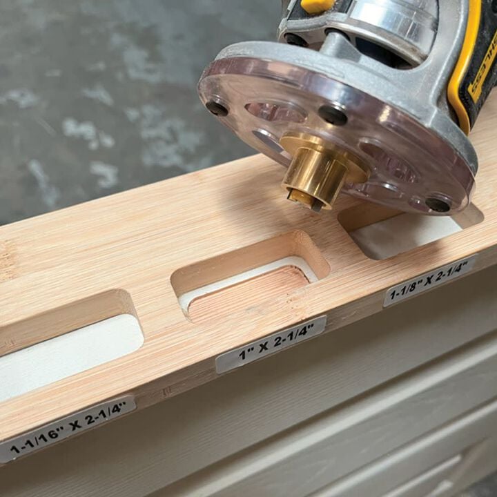 Big Horn 17 Inch Carrier 3 Pocket Door Edge Multi-Latch Mortising Template, large image number 7