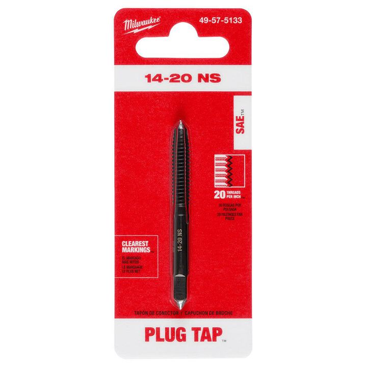 Milwaukee 14-20 NS Straight Flute Plug Tap, large image number 11