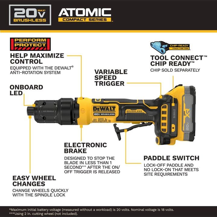 DEWALT ATOMIC 20V MAX Die Grinder Kit with XR POWERSTACK, large image number 3