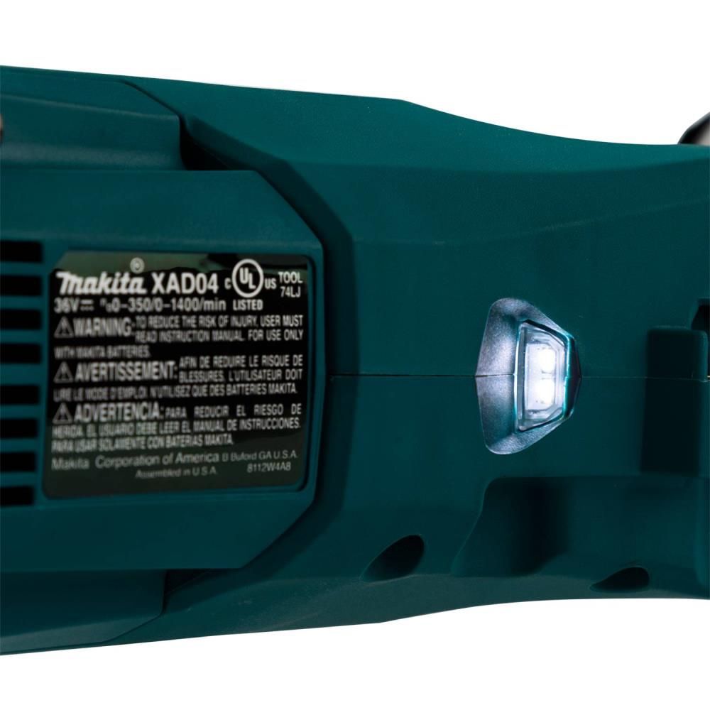 Makita 18V X2 (36V) LXT 7/16in Hex Right Angle Drill Brushless Cordless (Bare Tool), large image number 12