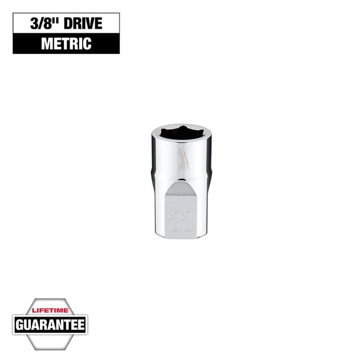 Milwaukee 3/8 in. Drive 11mm Metric 6-Point Socket, large image number 8
