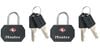 Master Lock 1-1/4 In. (32mm) Wide Solid Metal TSA-Accepted Luggage Lock Black 2 pack - 4681TBLK, small