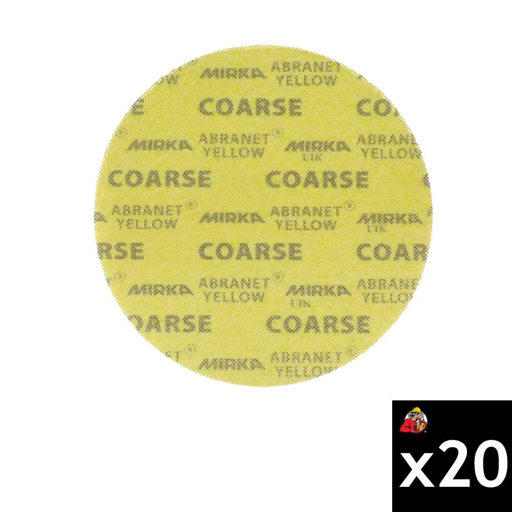 Mirka ABRANET YELLOW 9 Inch Coarse Abrasive 20 Pieces, large image number 1