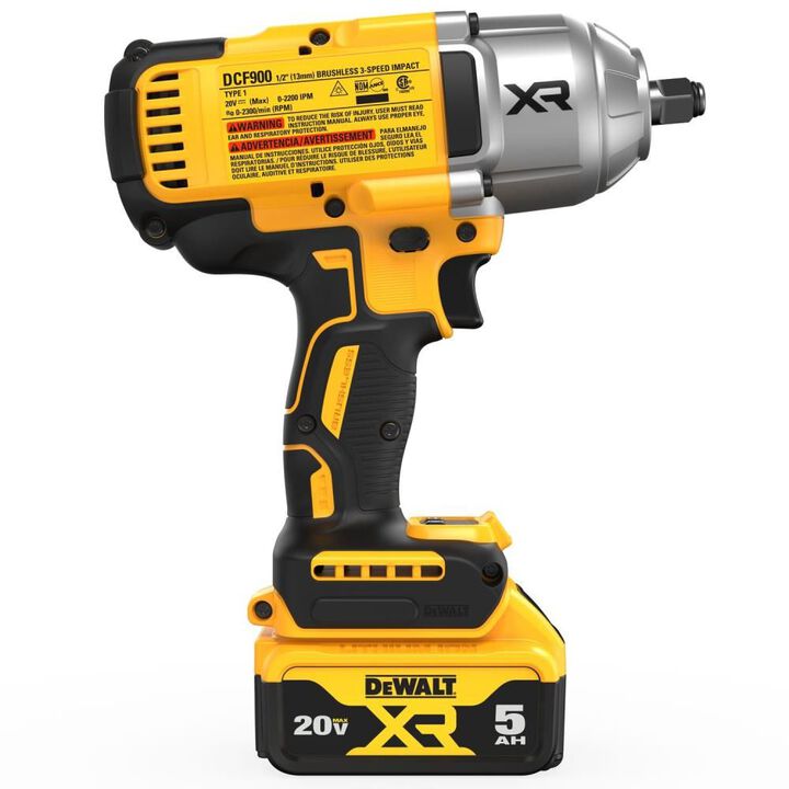 DEWALT 20V MAX XR 1/2in High Torque Impact Wrench with Hog Ring Anvil Kit, large image number 3