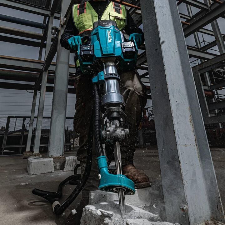 Makita 80V max (40V max X2) XGT Brushless 70 lb. 1-1/8 Inch Hex AVT Breaker Hammer 8 Ah Kit, AWS Capable with 4 Batteries, large image number 13