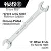 Klein Tools Open-End Wrench 1/2in 9/16in Ends, small image number 2