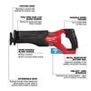 Milwaukee M18 FUEL SAWZALL Recip Saw with ONE-KEY (Bare Tool), small image number 3