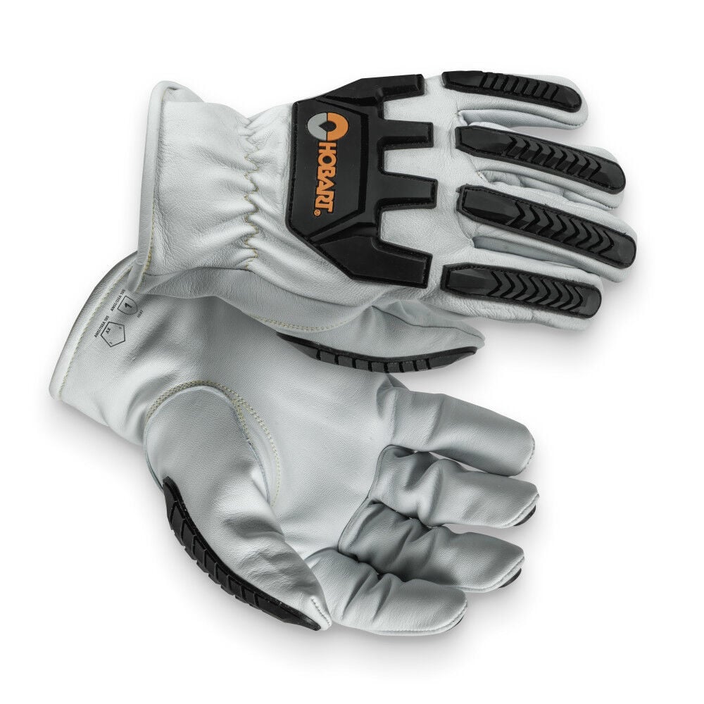 Hobart Work Gloves, Gray, XL Size Large – 771054