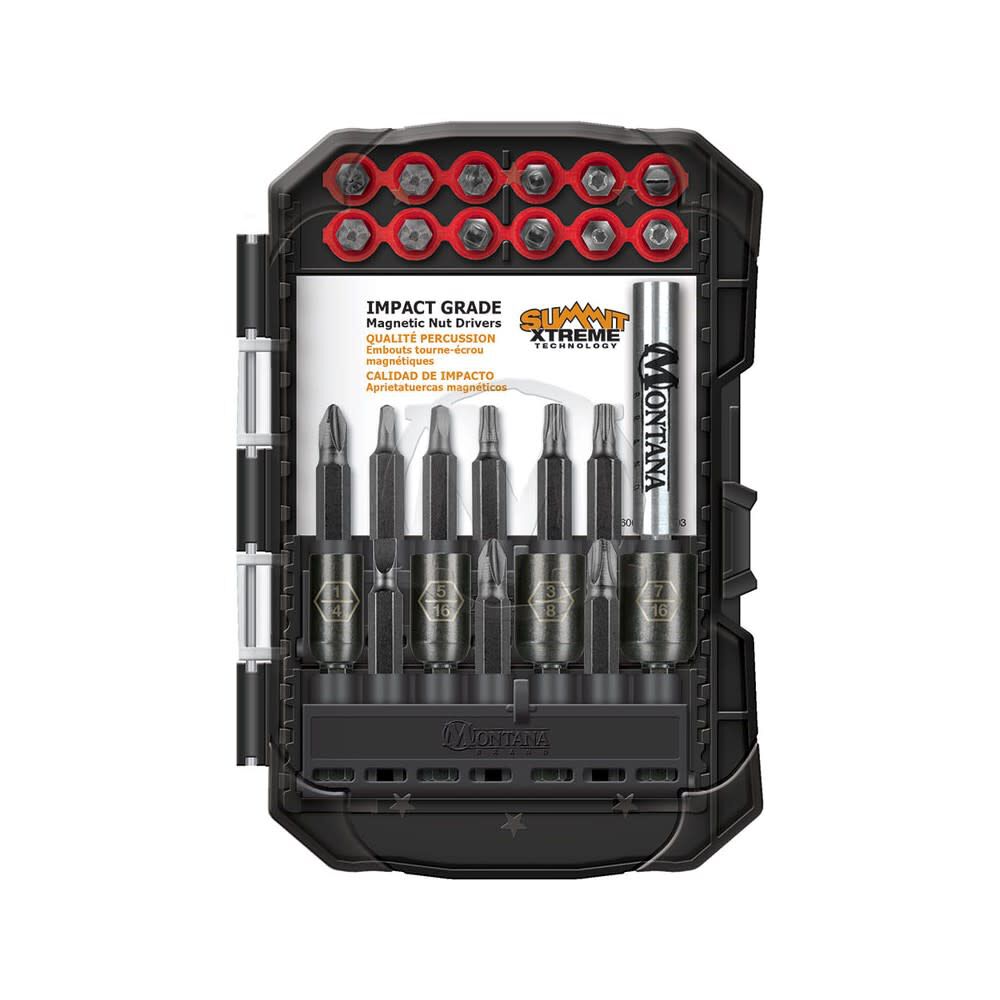Montana Brand Tools 26 Piece Summit Xtreme Technology Power Driving Bit Set, large image number 1