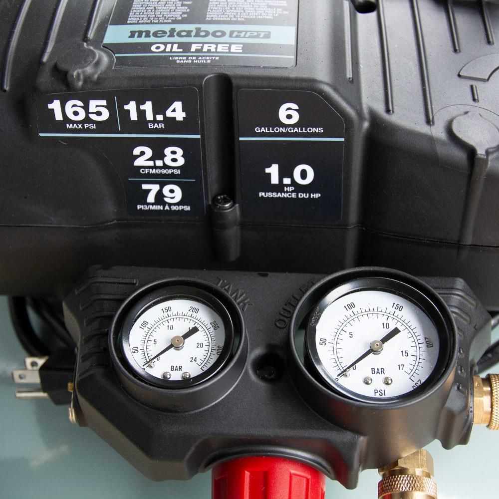 Metabo HPT 6-Gallon 165 PSI Pancake Compressor, large image number 5