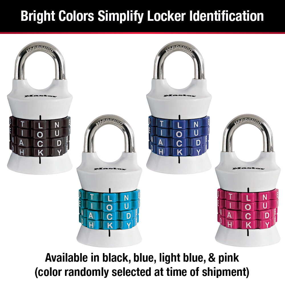 Master Lock 1-1/2 Inch Metal Body 4-Dial Locking Combination Padlock, large image number 4