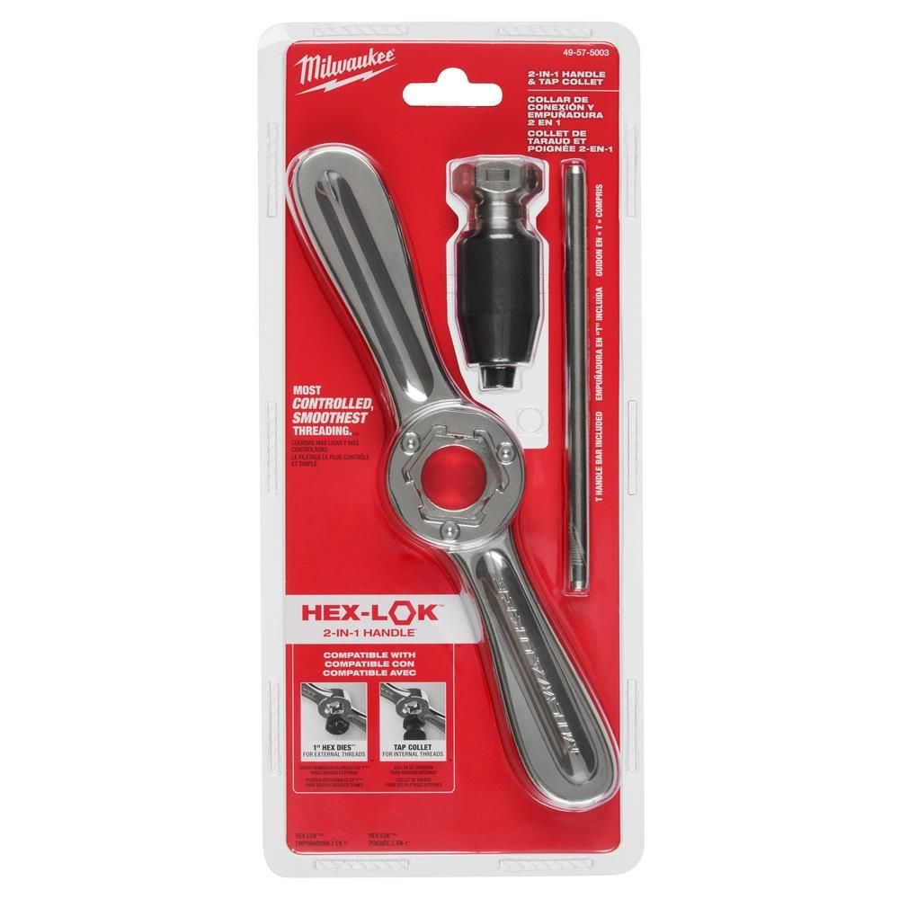 Milwaukee Hex-LOK 2-in-1 Tap and Die Threading Handle & Tap Collet, large image number 12