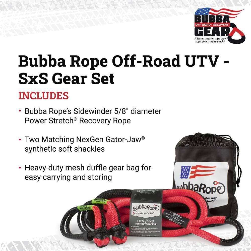 Bubba Rope 5/8 Inch x 20 Ft. Green Eye Off-Road UTV/SxS Gear Set, large image number 2