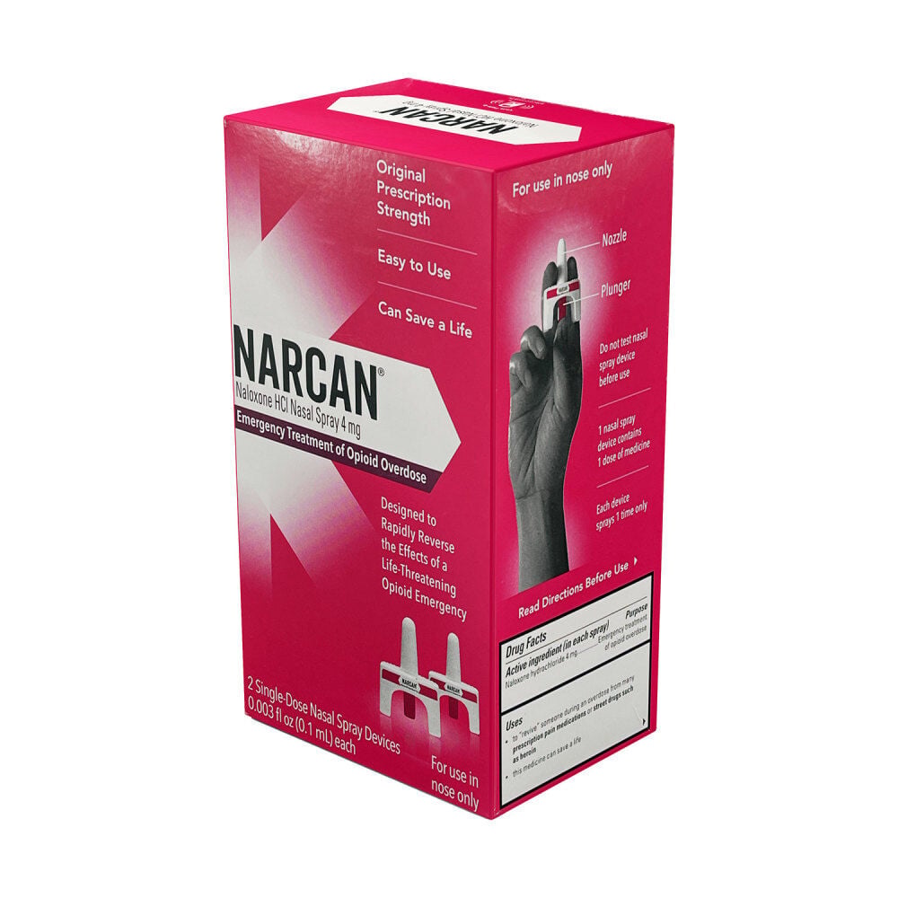 Aero Healthcare Narcan Naloxone HCI Nasal Spray 4mg 2 Pieces - 69547-627-02