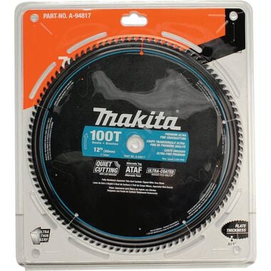 Makita 12 In. x 1 In. 100T Ultra-Coated Miter Saw Blade, large image number 1