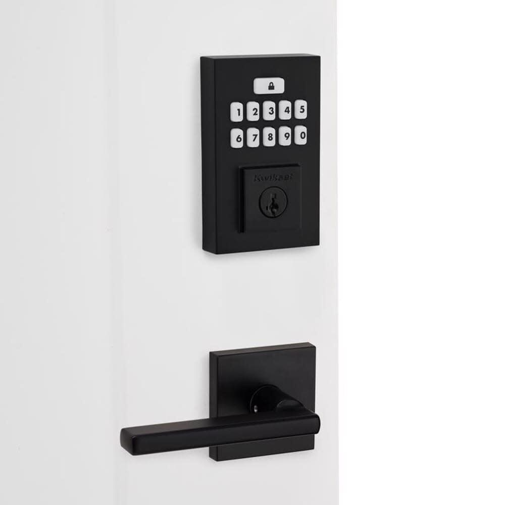 Kwikset 260 SmartCode Electronic Deadbolt Matte Black, large image number 5