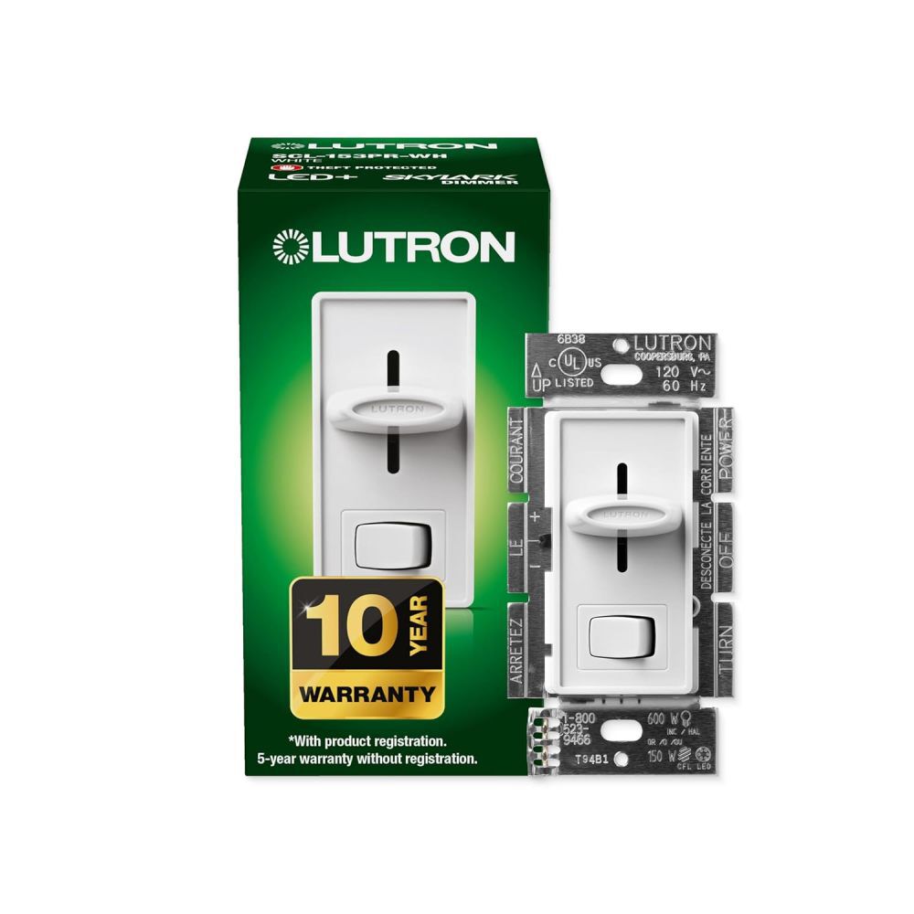 Lutron Skylark LED+ 120V 150W 3-Way Dimmer W/Rocker Switch, large image number 2