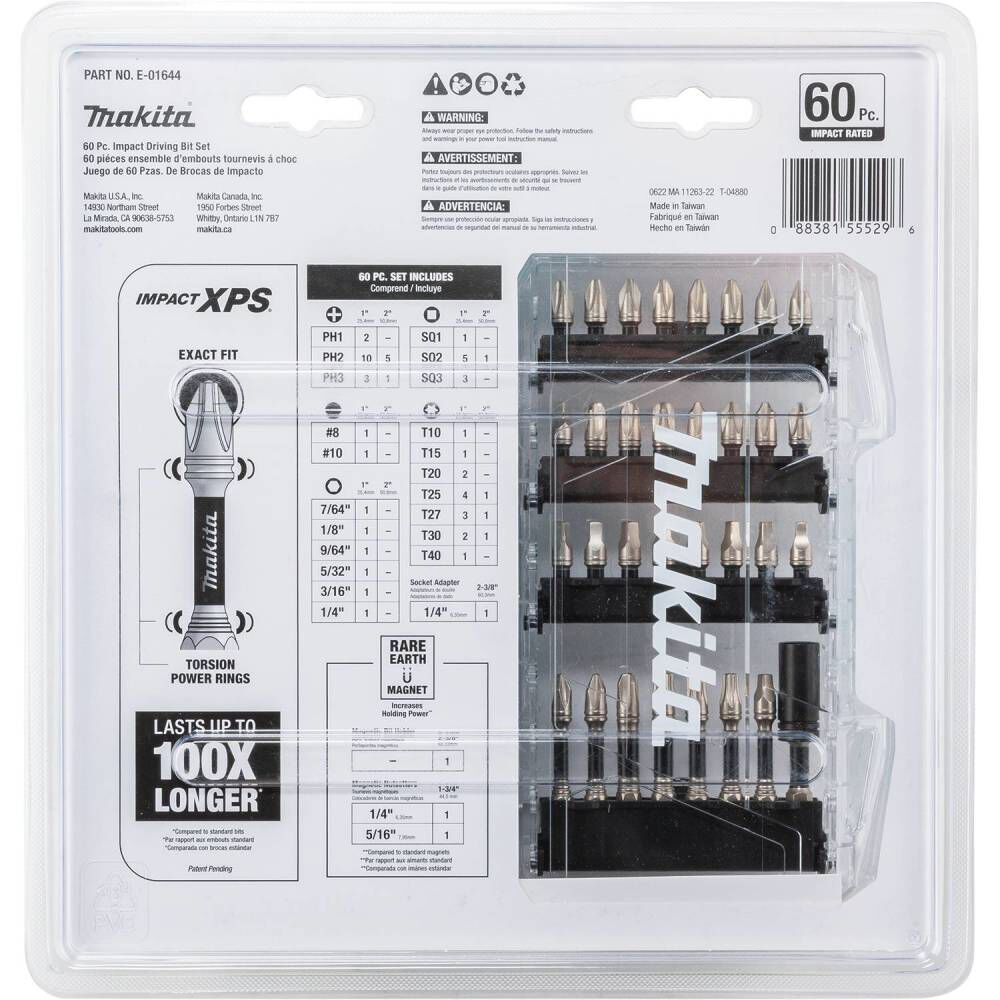 Makita xps 2025 impact driver bits