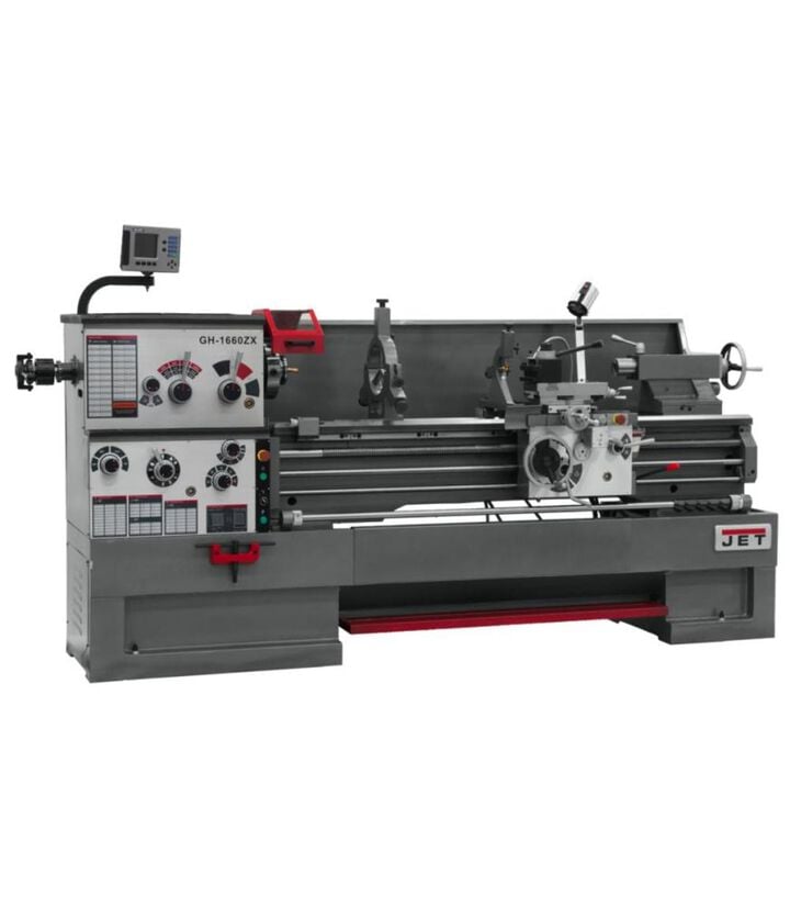 JET GH-1660ZX with ACU_RITE 303 DRO with Collet CloserMetalworking Lathe, large image number 1