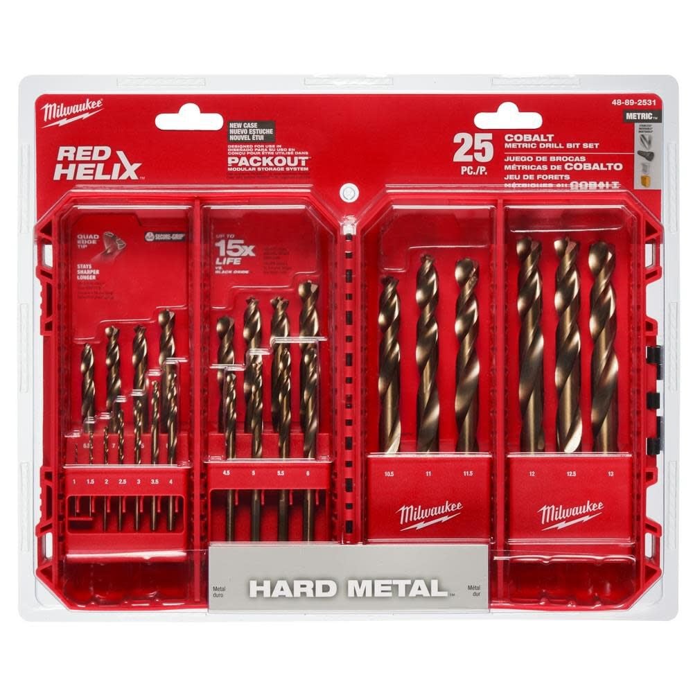 Milwaukee 25 Piece Metric Cobalt Red Helix Kit 48 89 2531 - Image 11