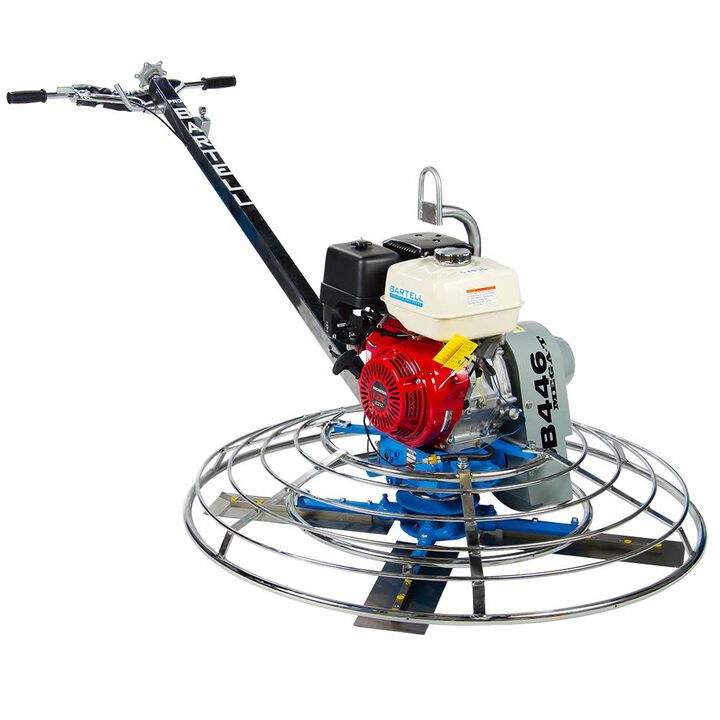 Bartell Morrison Mega T 46in Pro Trowel Combo Blades Hoist Hook and Easy Pitch Honda GX340