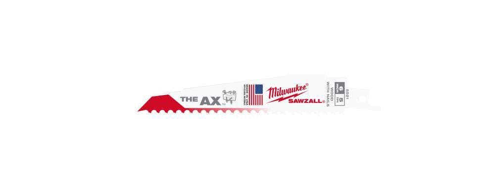 Milwaukee 6 in. 5 TPI the Ax SAWZALL Blades 5PK, large image number 12