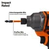 Klein Tools 13-in-1 Ratcheting Impact Driver, small image number 3