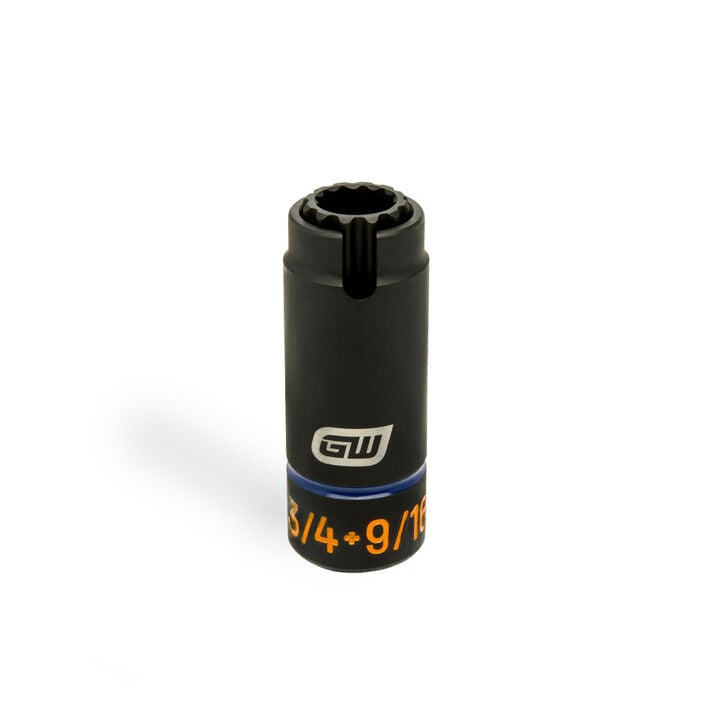GEARWRENCH 1/2 Drive 3-in-1 Lineman 9/16 x 3/4 12 Point Slotted Deep Impact Socket