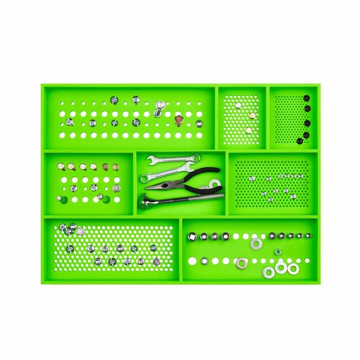 Boltster Top Box XL Fastener Organizing Tool Tray Green, large image number 1