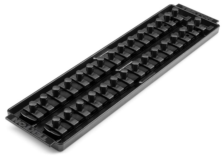 Tekton 30 Slot Universal Socket Organizer for 3/8 Inch Drive Sockets and Bit Sockets, Black, large image number 1