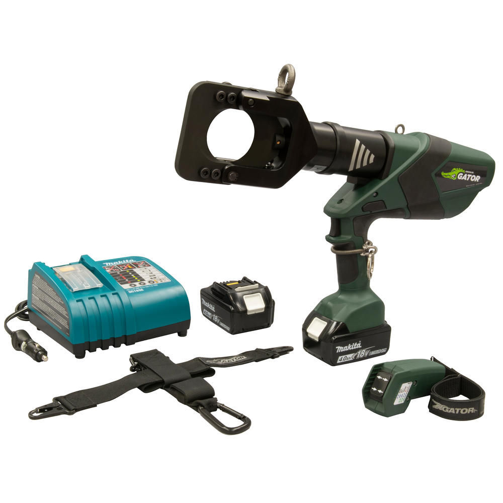Greenlee 65mm Gator Remote Cable Cutter 12V Charger/Batteries, large image number 1