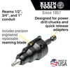 Klein Tools Power Conduit Reamer, small image number 3