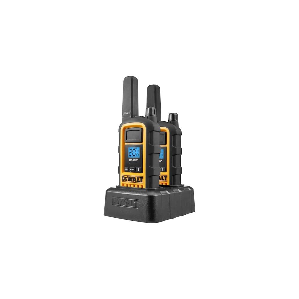 DEWALT HeavyDuty 2W Walkie Talkies 2pk DXFRS800 Acme Tools