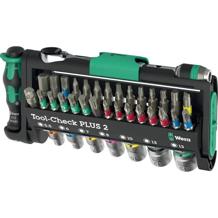 Wera Tools Chrome-Vanadium Tool-Check Plus 2 Set, 39 Pieces