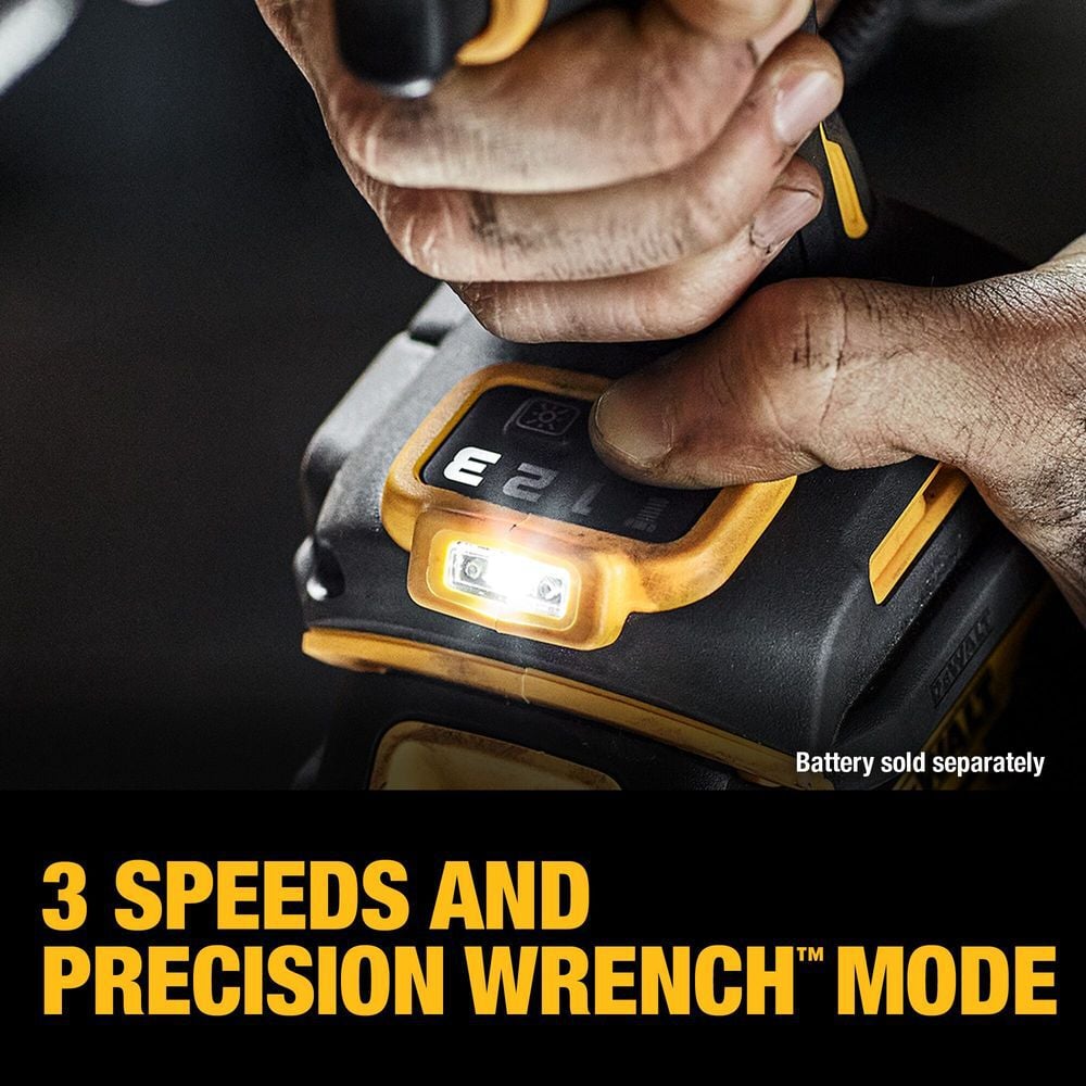 DEWALT 20V MAX XR 3/4 Inch Impact Wrench with Hog Ring (Bare Tool), large image number 7