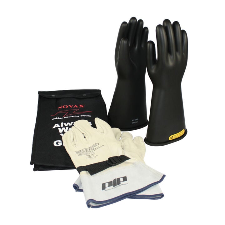 Protective Industrial Products Class 2 Electrical Gloves and Glove Bag Safety Kit Size 12
