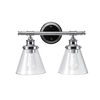 Globe Electric Parker Vanity Light 60W E26 2 Light Vintage Chrome, small image number 1