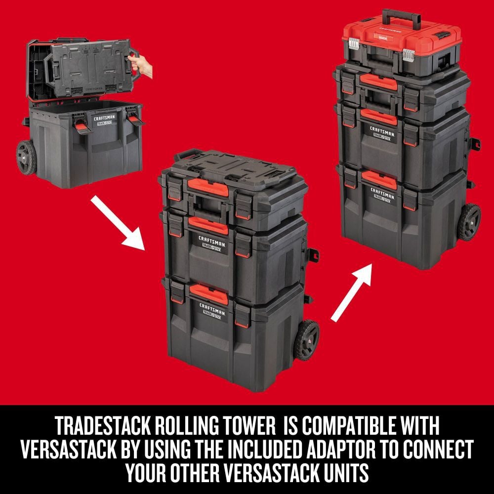 CRAFTSMAN TRADESTACK Rolling Tool Storage Tower, large image number 6
