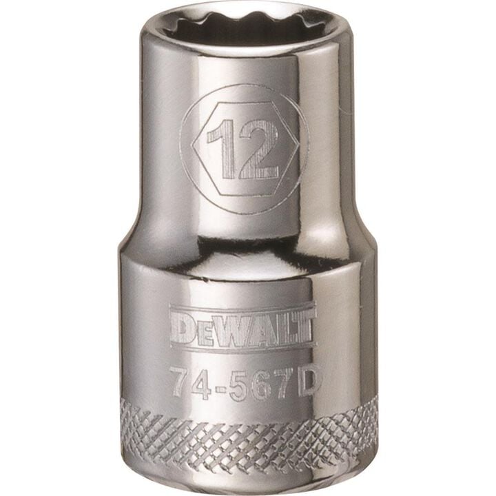 DEWALT Socket 12 Point 1/2in Drive 12 MM, large image number 0
