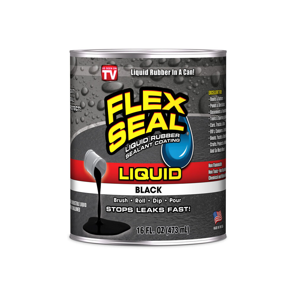 Flex Seal 16 oz Liquid Rubber Sealant Black LFSBLKR16 Acme Tools