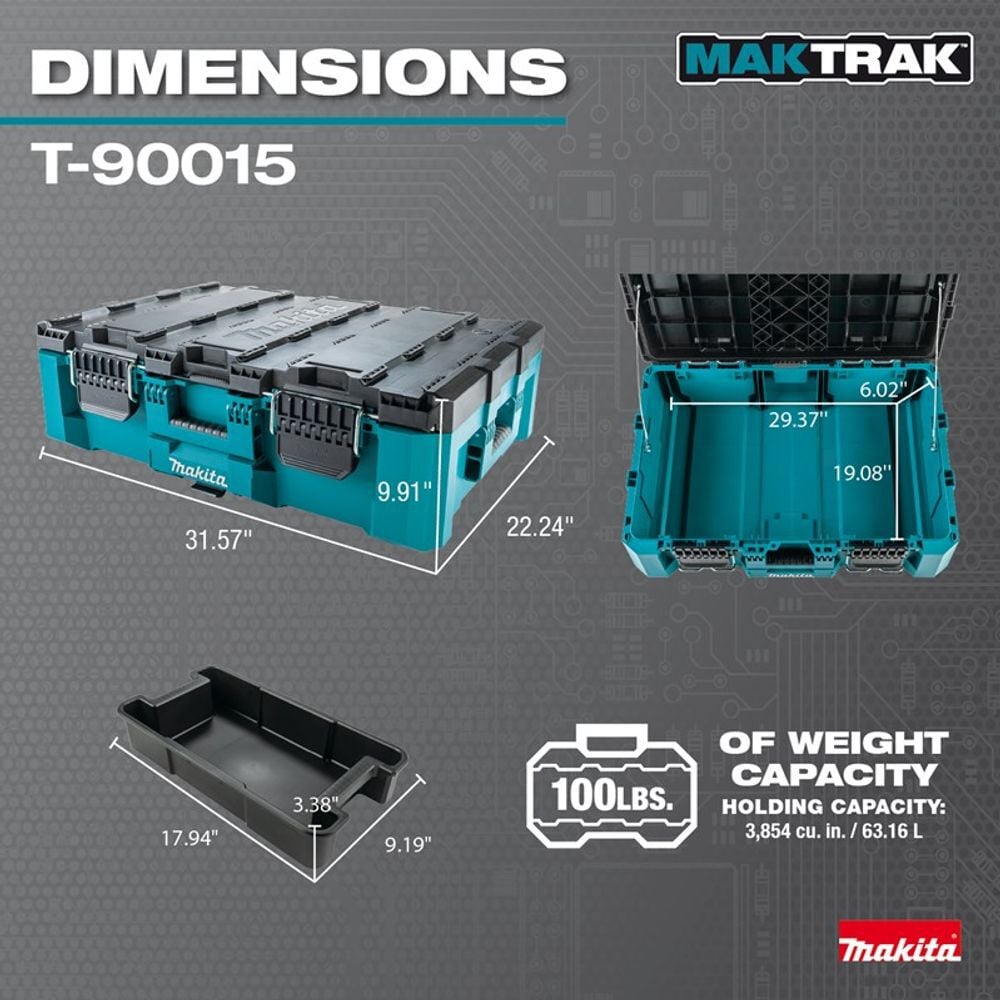 Makita MAKTRAK Large Tool Box, large image number 3