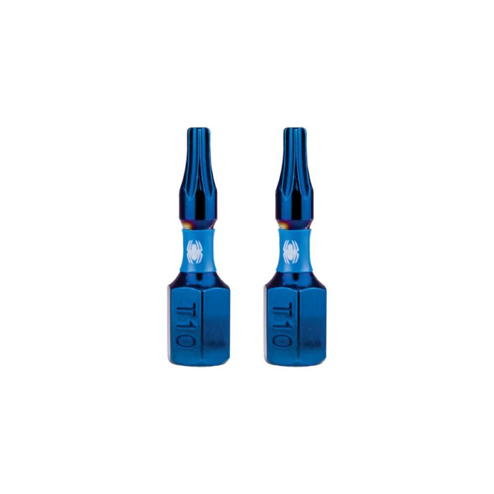 Spyder 1 Inch T10 Torx Impact Driver Bit, 2 Pieces, large image number 1