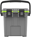 Pelican Polypropylene Elite Cooler with Handle, 20 Quart, Gray and Green, small image number 1