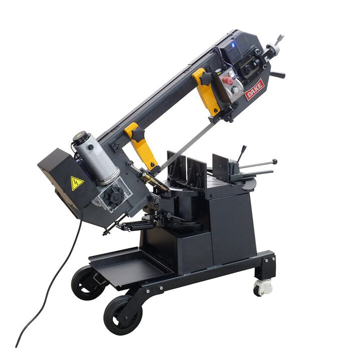 Dake SE-810 110V 1 Phase 10 Inch Rounds Dual Mitering Horizontal Bandsaw, large image number 1