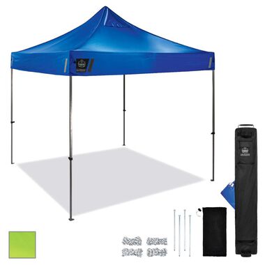 Ergodyne Shax 6000 Single Blue Heavy Duty Pop Up Tent 10' x 10'