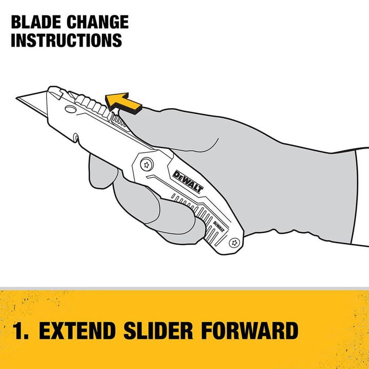 DEWALT Folding Retractable Utility Knife, large image number 5