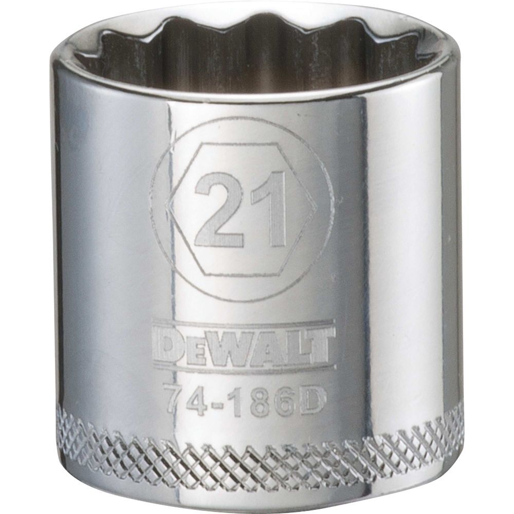 DEWALT Socket 12 Point 3/8in Drive 21MM, large image number 1