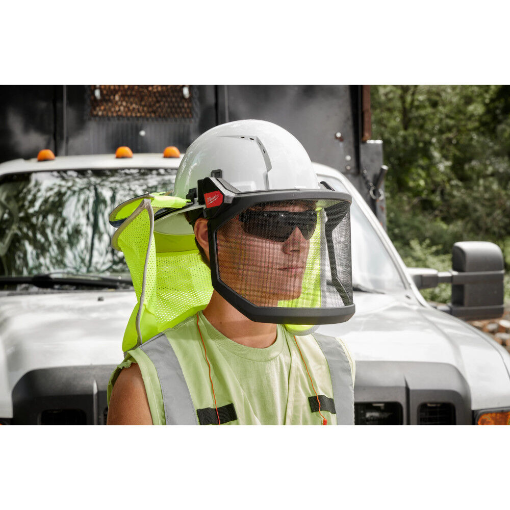 Milwaukee BOLT Yellow Full Brim Hard Hat with 6pt Ratcheting Suspension Type 1 Class E & USB Cooling Fan Bundle, large image number 10